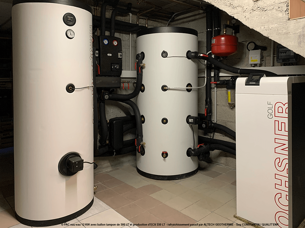 PAC eaueau avec ballon tampon 500 LT et production d'ECS 350 LT par — free download